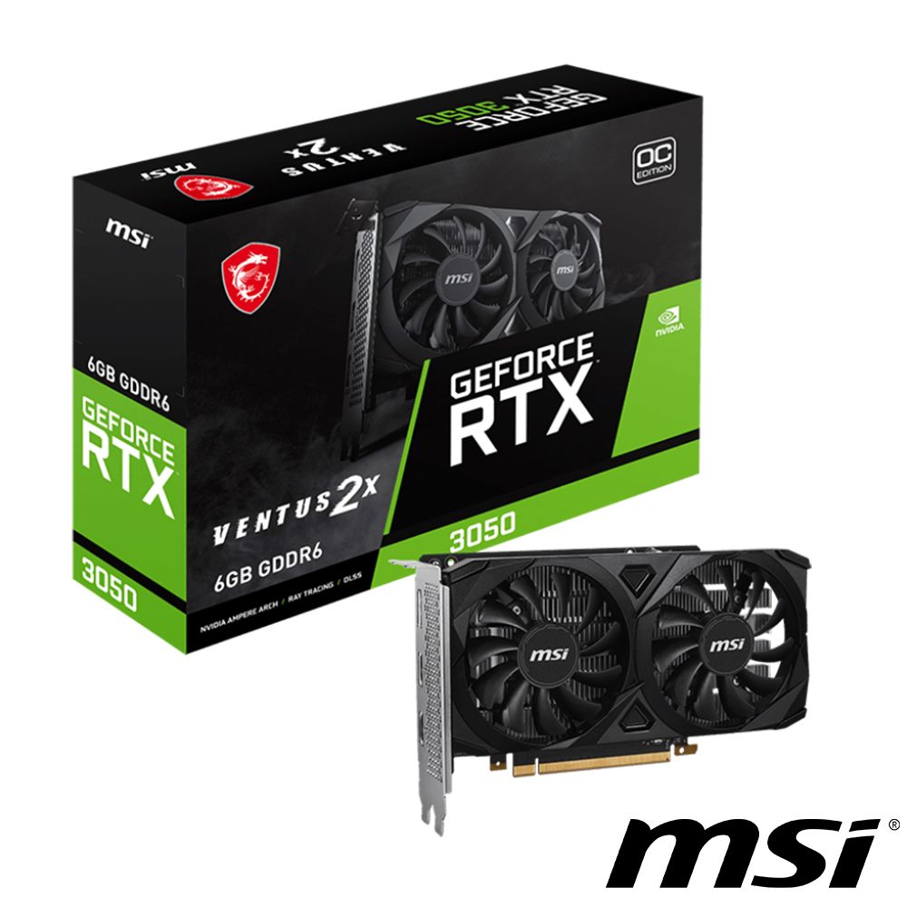 MSI GeForce RTX 3050 VENTUS 2X 6G OC