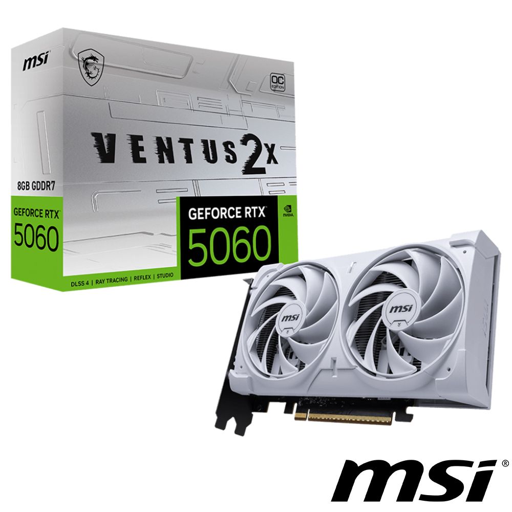 MSI GeForce RTX 5060 8G VENTUS 2X OC WHITE