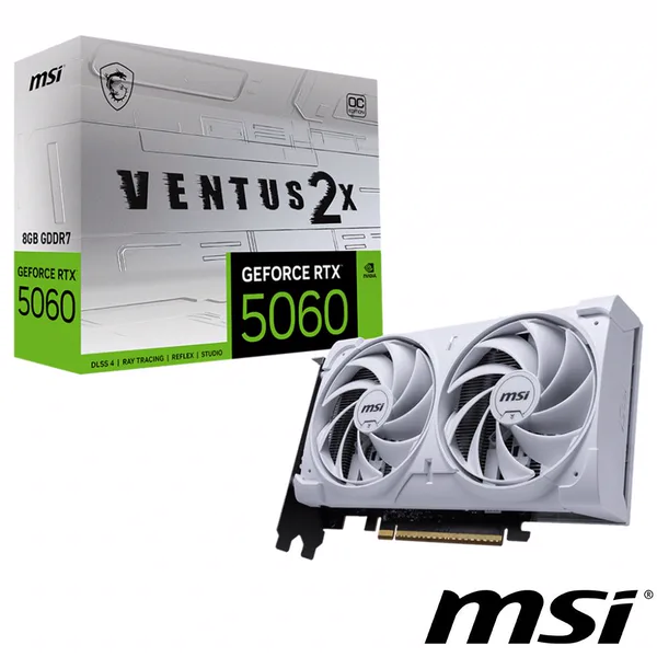 MSI GeForce RTX 5060 8G VENTUS 2X OC WHITE