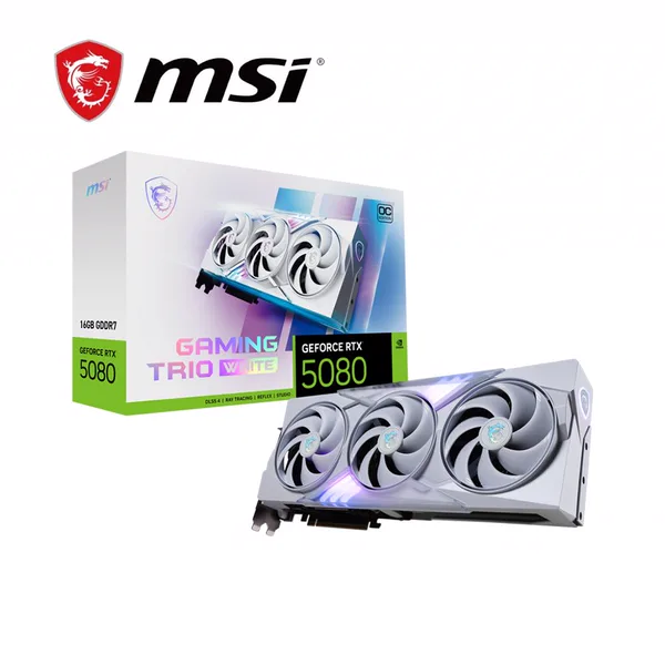 MSI GeForce RTX 5080 16G GAMING TRIO OC WHITE